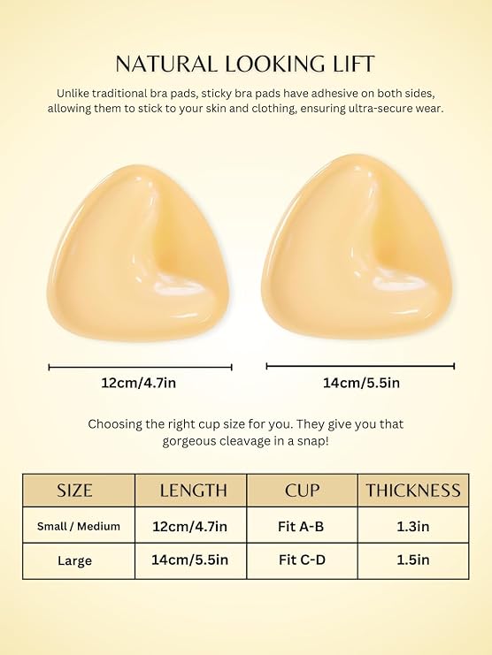 Glamroxio™ Push-Up Sticky Breast Size up Pads