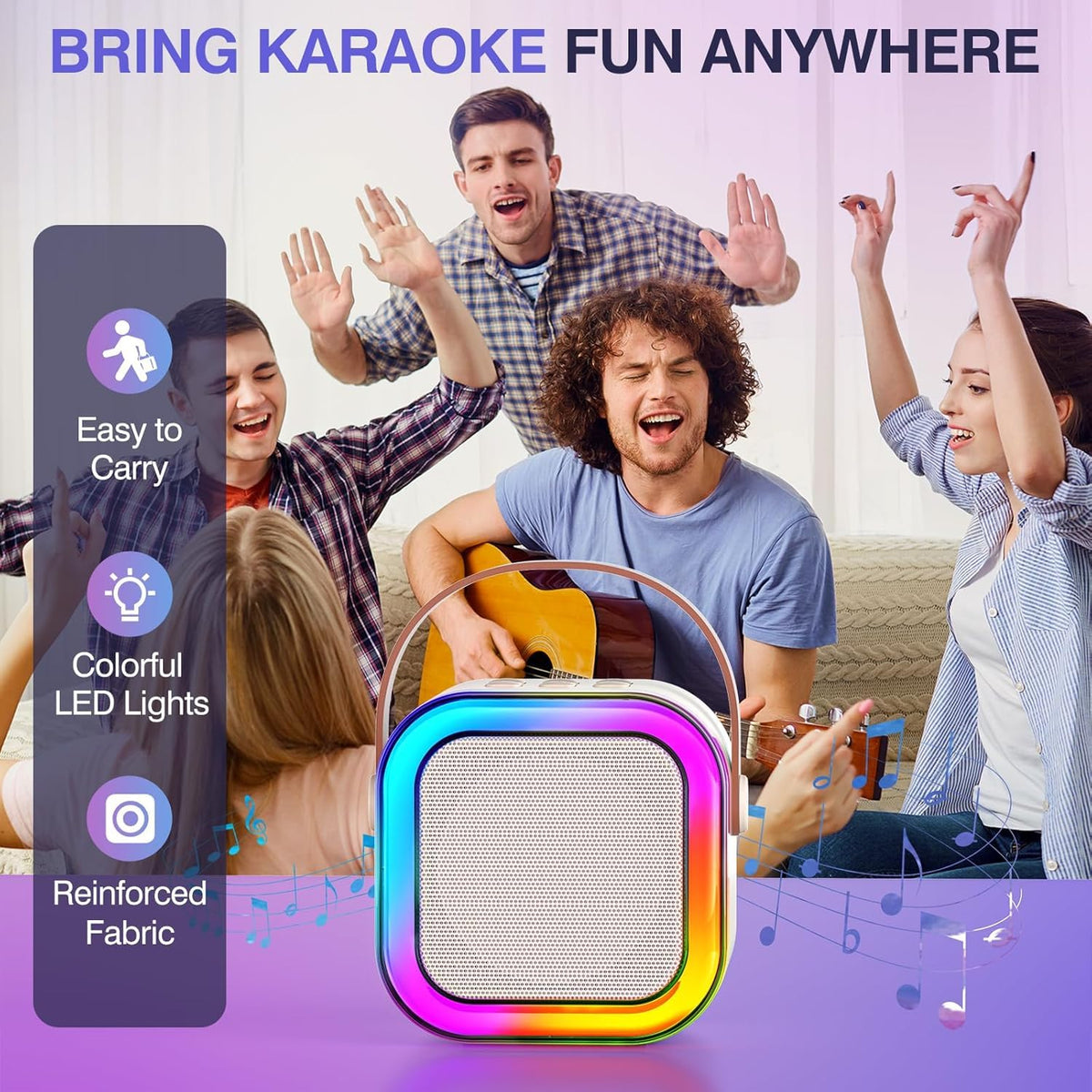 Mini Karaoke Speakers with Wireless Mic