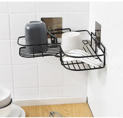 Cornerix™️Self Adhesive Metal Corner Storage Rack